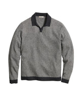 Marine Layer Mens Liam Long Sleeve Polo Sweater