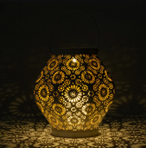 Allsop Home & Garden Daisy Punched Metal Solar Lantern