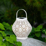 Allsop Home & Garden Daisy Punched Metal Solar Lantern