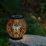 Allsop Home & Garden Daisy Punched Metal Solar Lantern