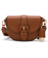Anne Klein Covered Buckle Saddle Crossbody Handbag