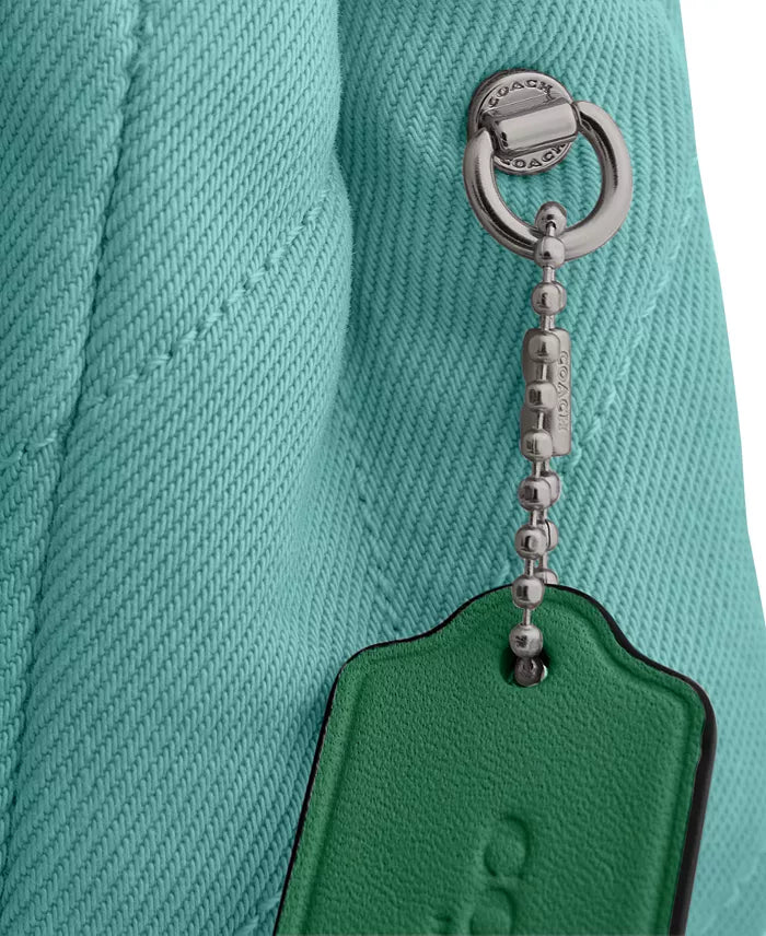 Coach Tabby 20 Quilted Denim Shoulder Handbag