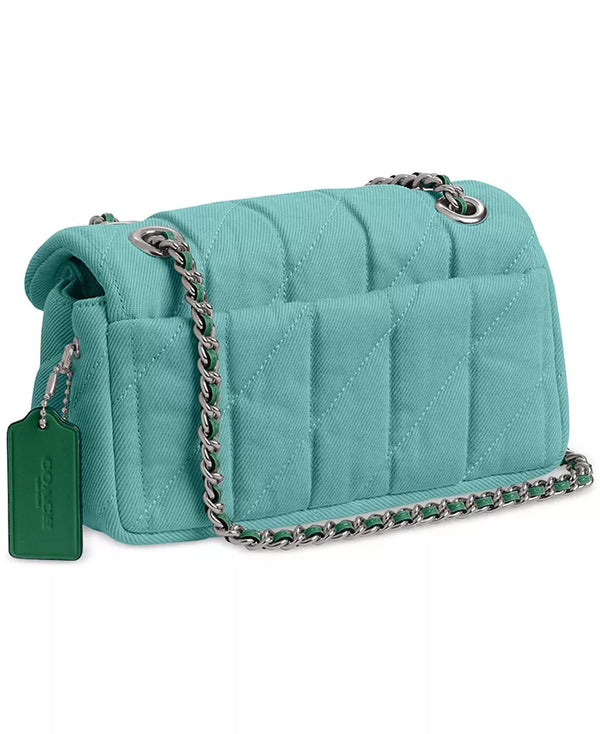 Coach Tabby 20 Quilted Denim Shoulder Handbag