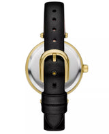 Kate Spade Gracie Round Three-Hand Leather Strap Watch