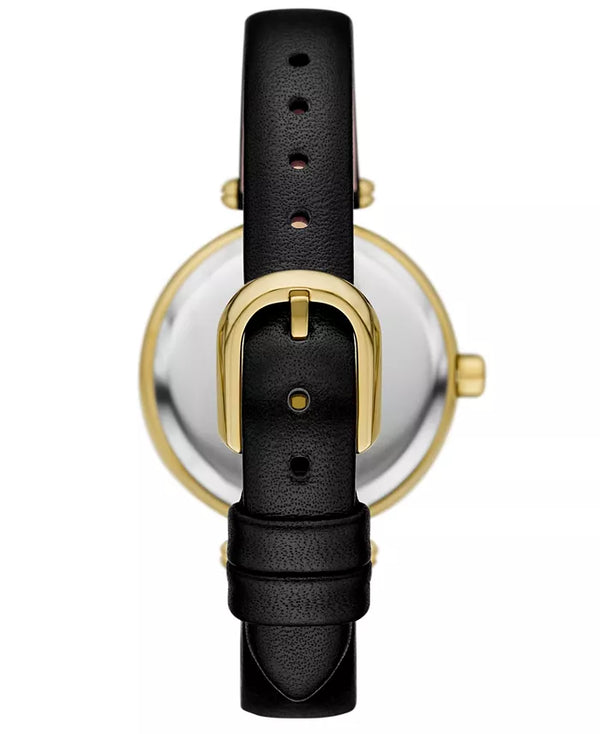 Kate Spade Gracie Round Three-Hand Leather Strap Watch