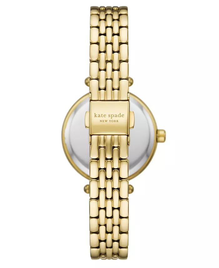 Kate Spade Gracie Round Three-Hand Gold-Tone Watch