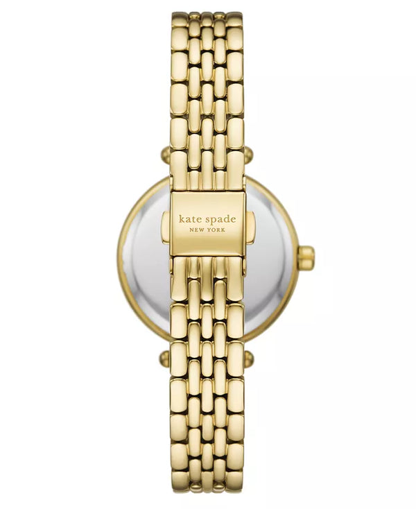 Kate Spade Gracie Round Three-Hand Gold-Tone Watch