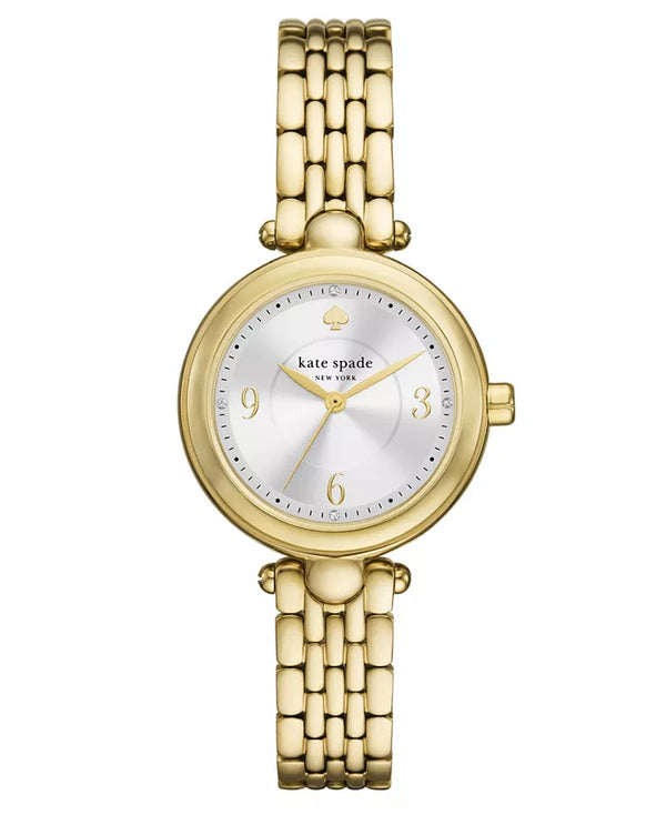 Kate Spade Gracie Round Three-Hand Gold-Tone Watch