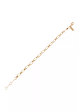 Coach Charm Starter Chain Link Bracelet - Gold Plated