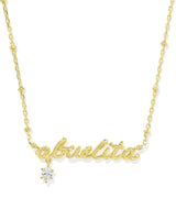 Kendra Scott Abuelita Crystal Short Pendant Necklace - Gold Plated