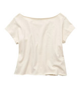American Eagle Womens AE Off-The-Shoulder Graphic Short Sleeve T-Shirt