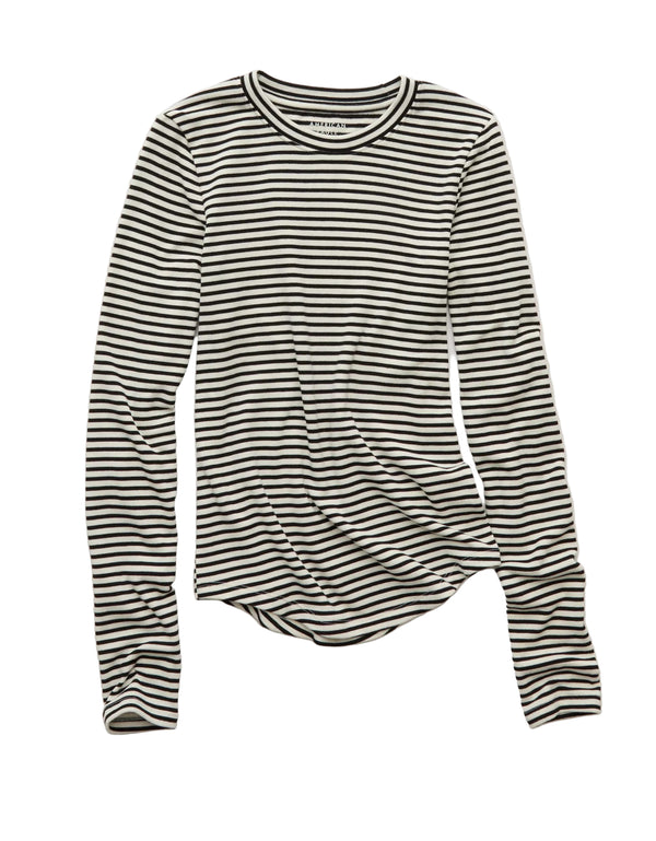 AE Long-Sleeve Cozy Crewneck Long Sleeve T-Shirt