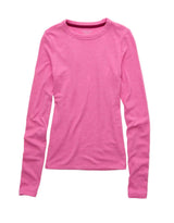American Eagle Womens AE Cozy Crew Neck Long Sleeve T-Shirt
