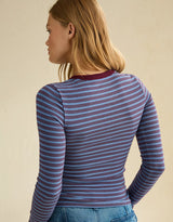 American Eagle Womens AE Cozy Crew Neck Long Sleeve T-Shirt