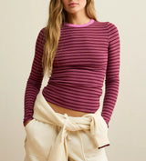 American Eagle Womens AE Cozy Crew Neck Long Sleeve T-Shirt