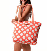 Sand Cloud Polka Dot Beach Tote Handbag