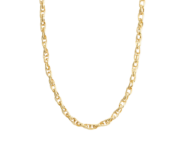 COACH Gold Brushed Link Chain Necklace