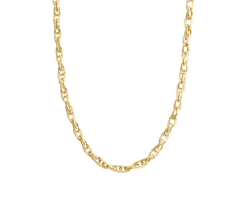 COACH Gold Brushed Link Chain Necklace