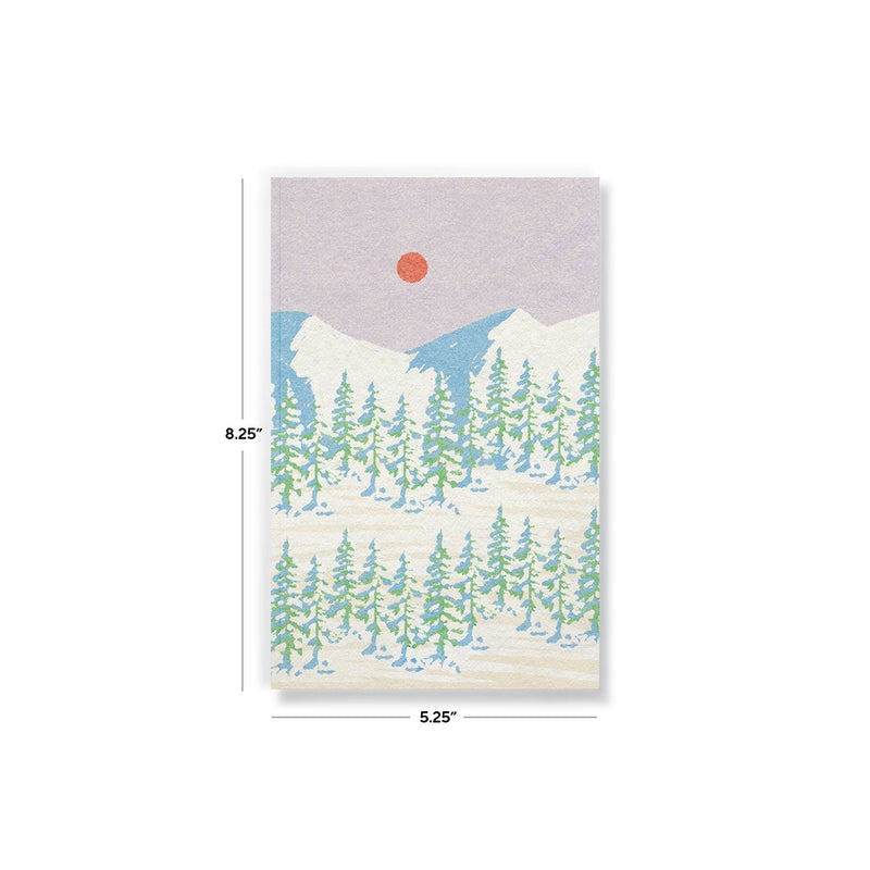 Denik Snowy Mountains Classic Layflat Journal Notebook