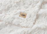 UGG Adalee Faux Rabbit Fur Throw Blanket -  Natural