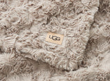 UGG Adalee Faux Rabbit Fur Throw Blanket - Oyster