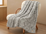 UGG Adalee Faux Rabbit Fur Throw Blanket - Seal