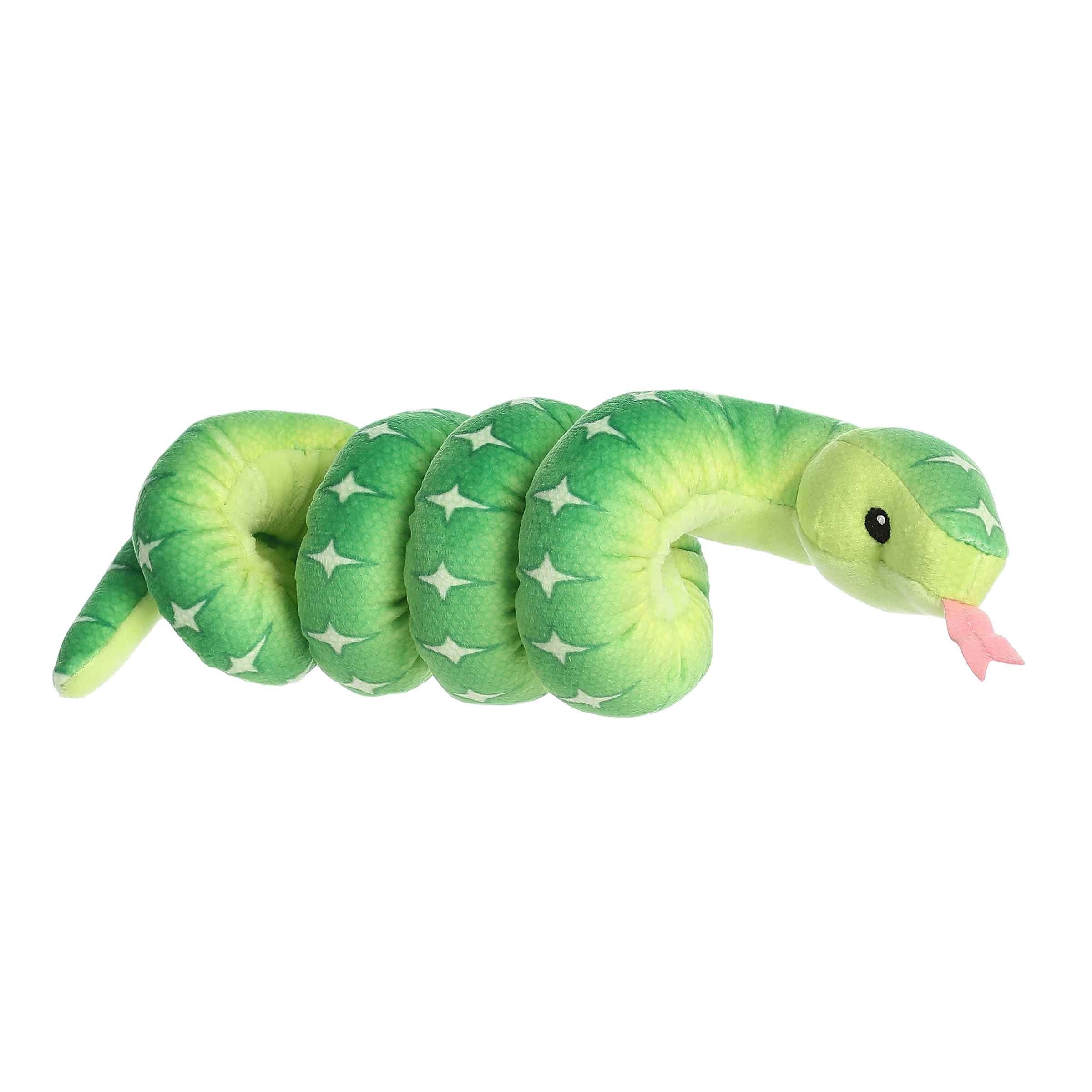 Aurora Snake Wrist Wranglers Emerald Tree Boa Plush Toy