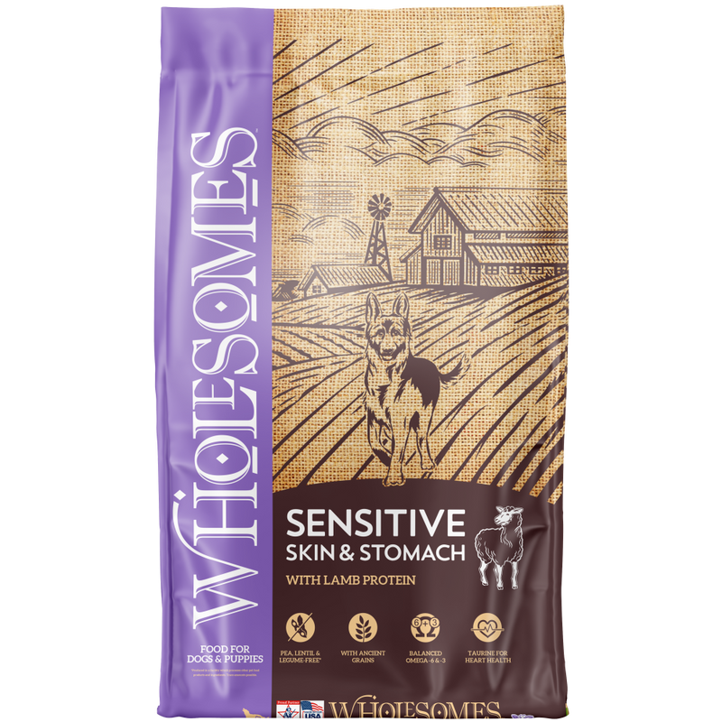 Wholesomes Sensitive Skin & Stomach with Lamb Protein Dog Food - 30 lbs.