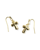 Kendra Scott Cross Medallion Drop Earrings - Gold-Plated