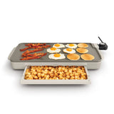 bella 10" x 20" Electric Griddle With Warming Tray