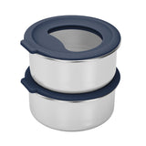 Smash Stainless Steel Snack Pot with Glass Lid - 6.8 oz.