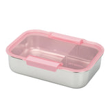Smash 3 Compartment Stainless Steel Bento Box with Lid - 1.3 L