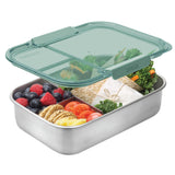 Smash 3 Compartment Stainless Steel Bento Box with Lid - 1.3 L