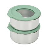 Smash Stainless Steel Snack Pot with Glass Lid - 6.8 oz.