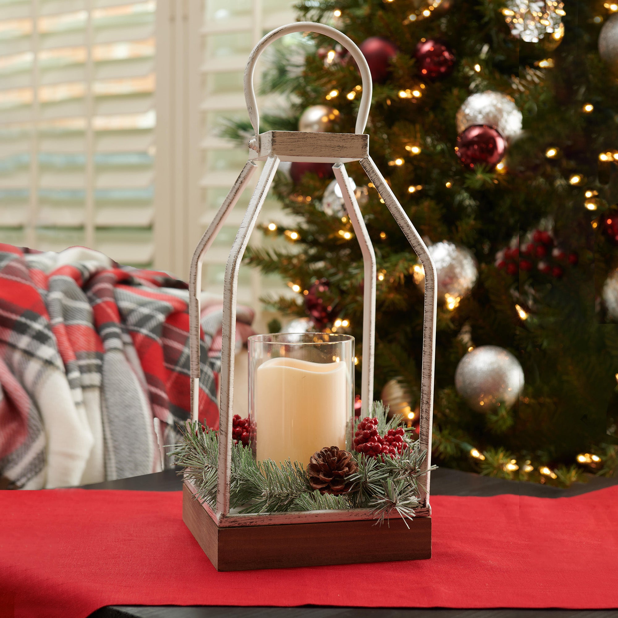 Studio 66 Holly Berry Lantern Decor