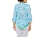 Ruby Rd. Womens Split Neck Pull On Top