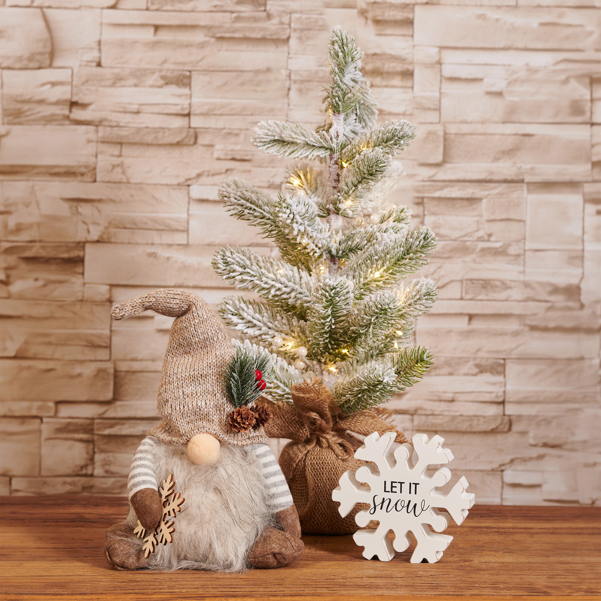 Studio 66 Let It Snow Gnome Decor Set