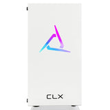 CLX SET Gaming Desktop - AMD Ryzen 5 5600 3.5GHz 6-Core Processor, 16GB DDR4 Memory, Radeon RX 6500 XT 4GB GDDR6 Graphics, 1TB M.2 NVMe SSD, WiFi, White CLX Edition Sphynx MicroATX Tower RGB Fans, Windows 11 Home 64-bit