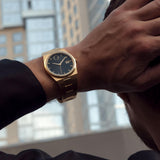 Movado Mens BOLD Quest Gold-Tone Watch
