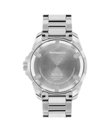 Movado Mens BOLD Verso S Silver Watch