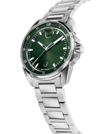 Movado Mens BOLD Verso S Silver Watch