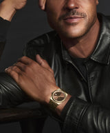 Movado Mens BOLD Quest Gold-Tone Watch