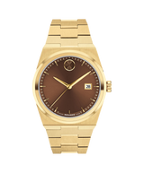 Movado Mens BOLD Quest Gold-Tone Watch