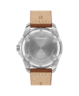 Movado Mens BOLD Verso S Leather Strap Watch
