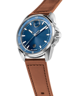 Movado Mens BOLD Verso S Leather Strap Watch