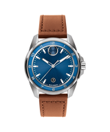 Movado Mens BOLD Verso S Leather Strap Watch
