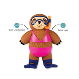 Petshop Eat, Sleep, Snorkel Latex Dog Toy