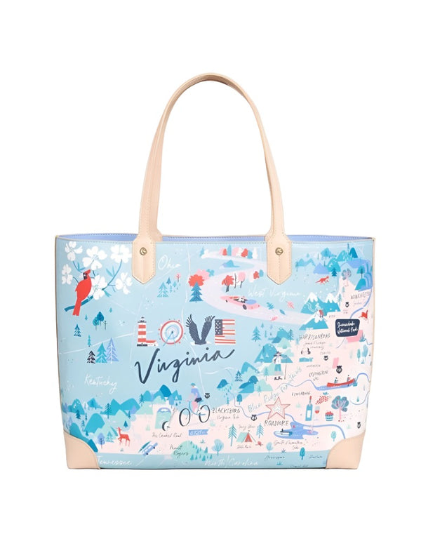 Spartina 449 Love Virginia Beach Tote Handbag