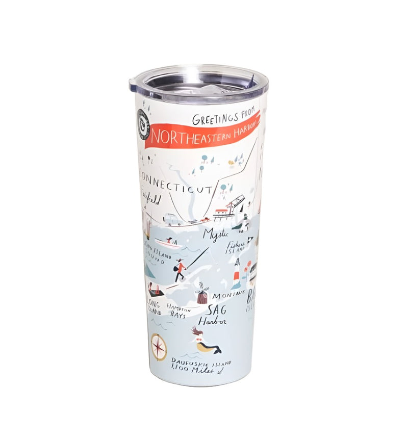 Spartina 449 Northeastern Harbors 22 oz. Stainless Steel Drink Tumbler