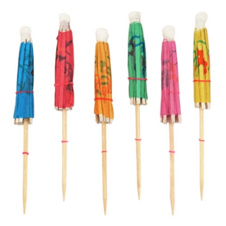 True Party Umbrella Cocktail Picks - Set Of 12